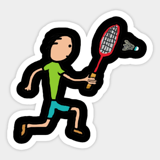 Badminton Sticker